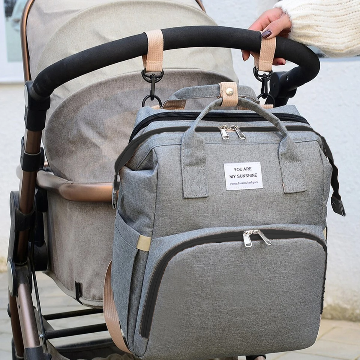 Portable Baby Bed Diaper Bag